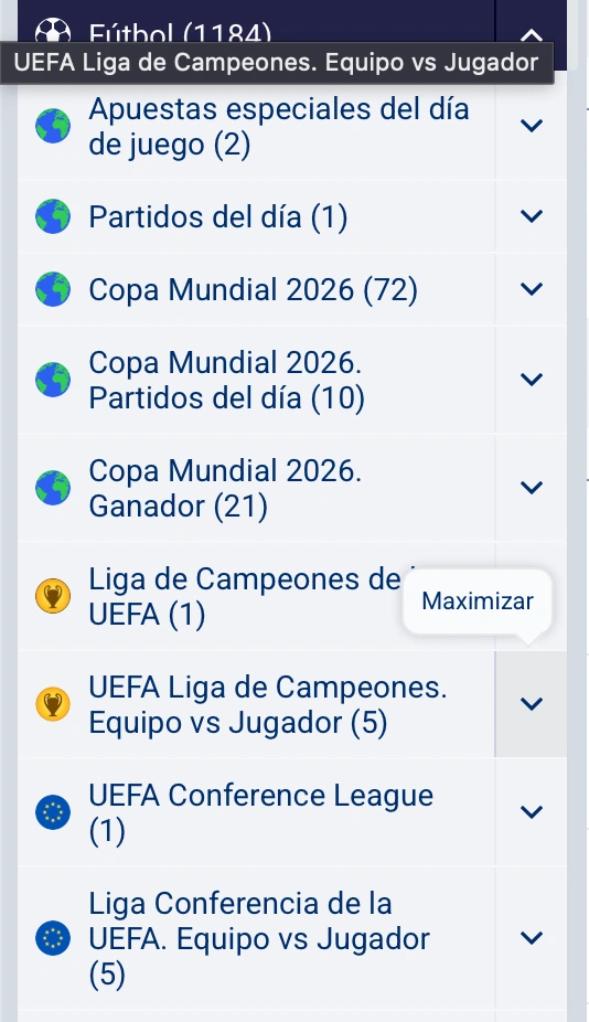 Apuestas de fútbol
