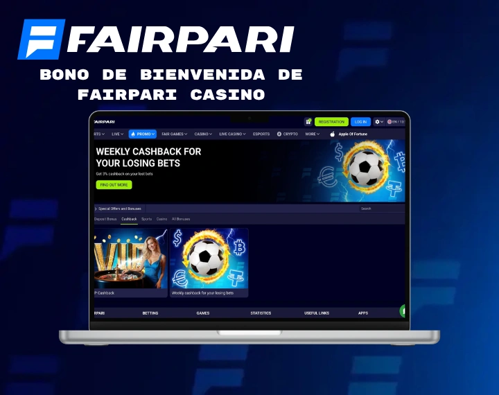 Bono de bienvenida de Fairpari Casino