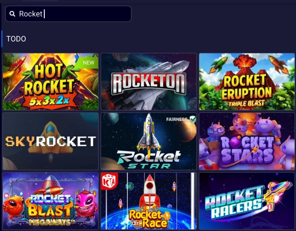 Rocket X y juegos crash
