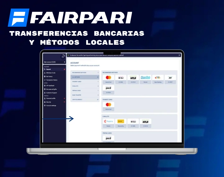 Transferencias bancarias y métodos locales