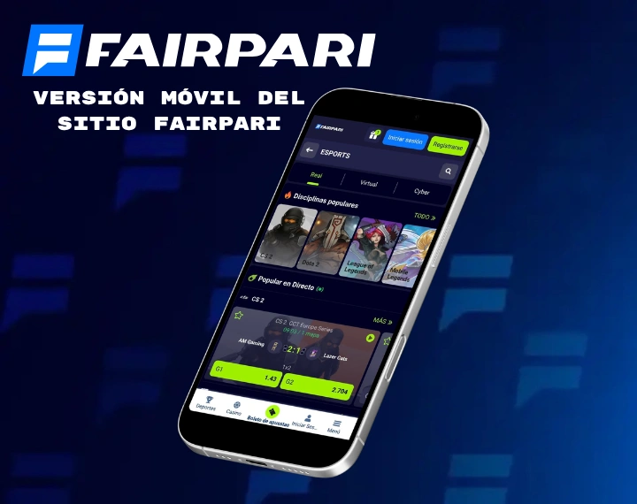 Versión móvil del sitio Fairpari